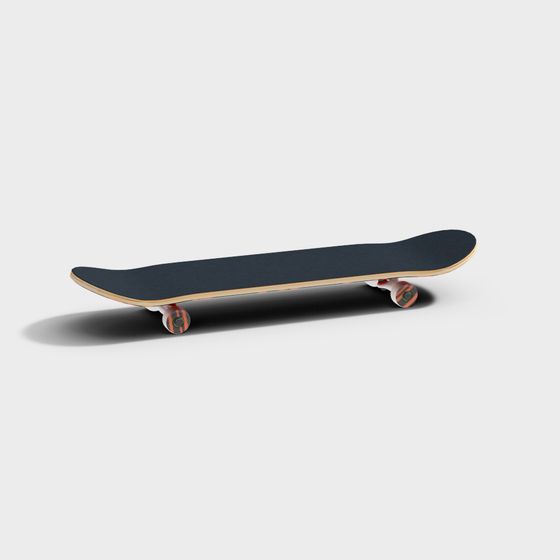 Low-Poly Skateboard 3D Model for Creative Projects