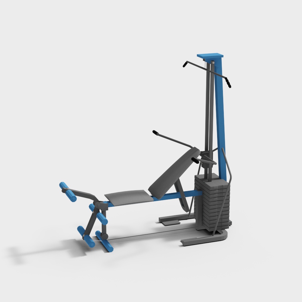 Home Gym Bench 3D model