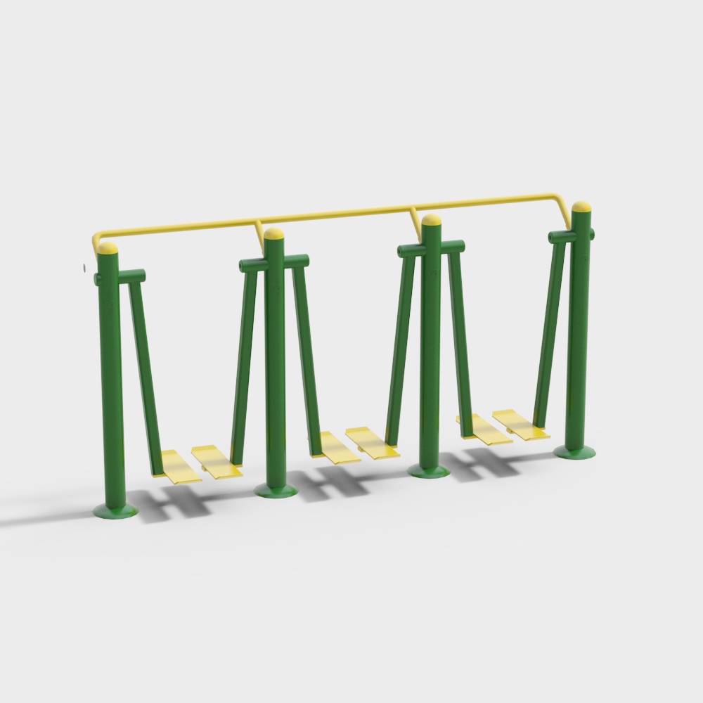 Outdoor Fitness Equipment 3D Model
