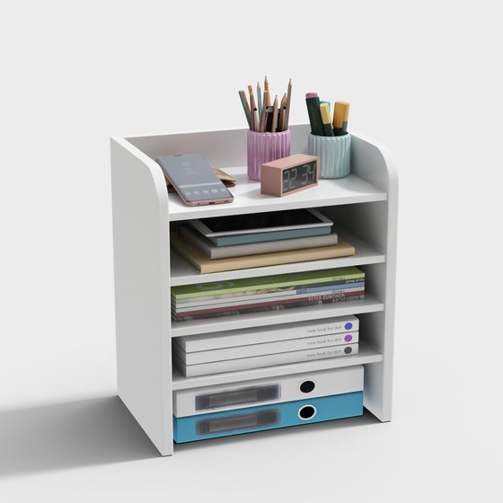 Modern Desk Organizer 3D model