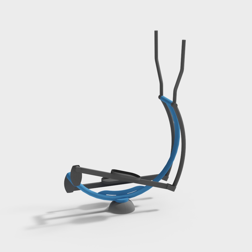 Fitness equipment single elliptical machine