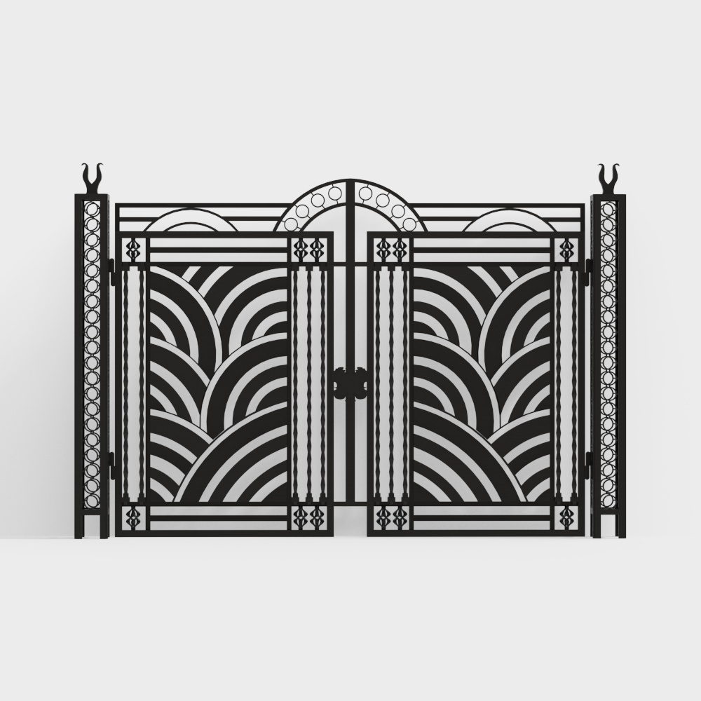 Art Deco Gate 3D model