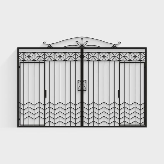 Garden Gate 3D Model for Artistic Spaces