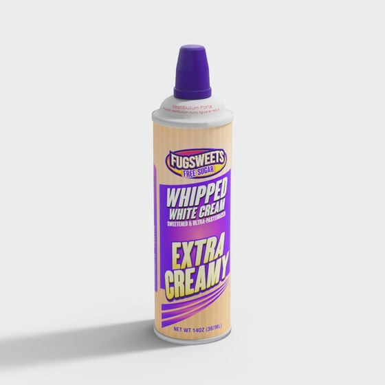 Whipped Cream Can 3D model