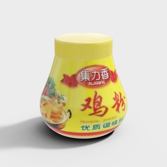 Vibrant Chicken Powder Can 3D Model for Culinary Designs