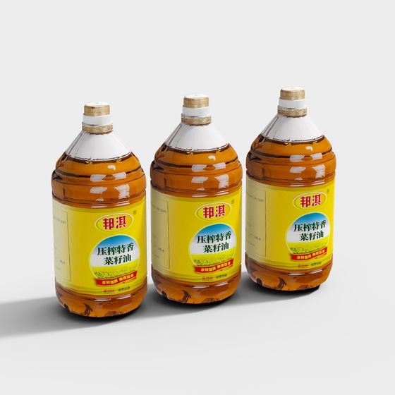 Stylish Oil Bottle 3D Model for Modern Design