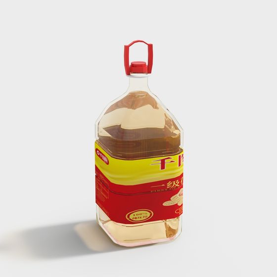 Stylish Edible Oil Bottle 3D model for Creative Projects