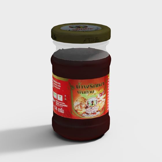 Realistic Thai Chili Sauce 3D model