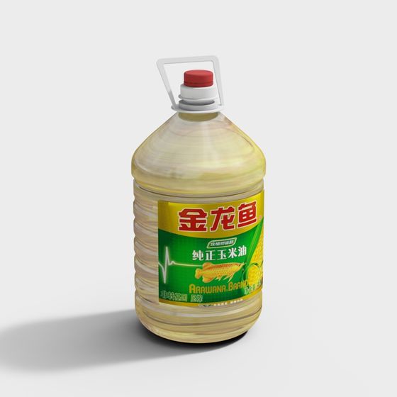 Authentic Corn Oil Bottle 3D model for Creative Projects