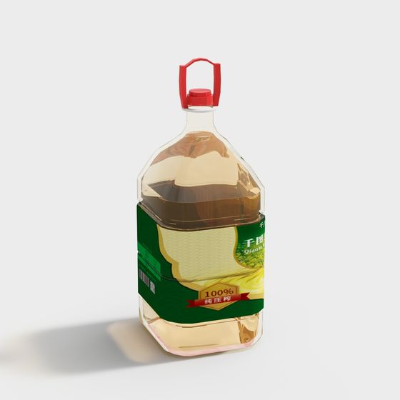 Delightful Kitchen Oil Bottle 3D model for Creative Spaces