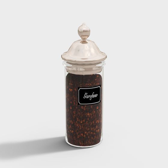 Garofano Vintage-Modern Storage Jar 3D model
