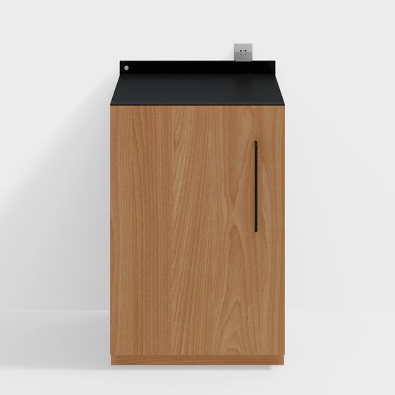 Modern Wall-Mounted Storage Cabinet 3D model