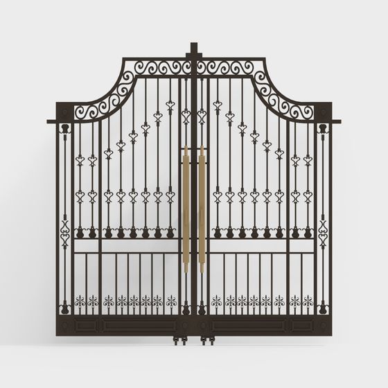 Stylish Iron Gate 3D model for Modern Designs