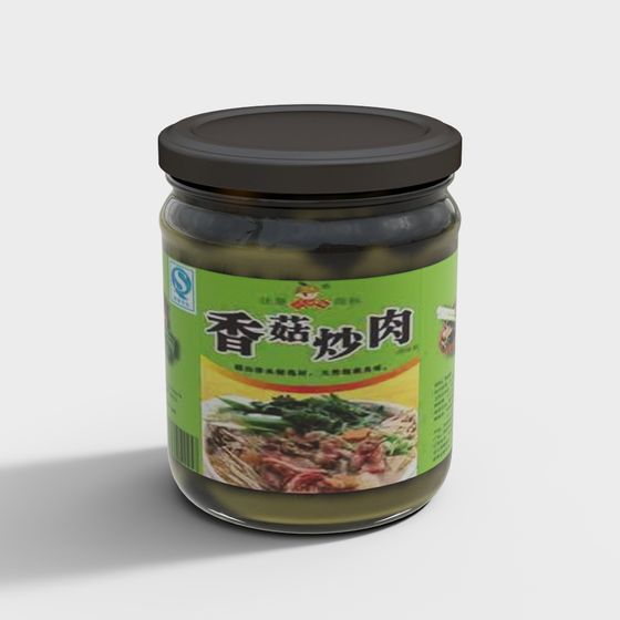 Mushroom Stir-Fry Sauce 3D Model for Creative Projects