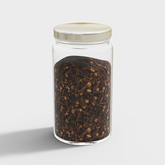 Realistic Spice Jar 3D Model for Kitchen Design