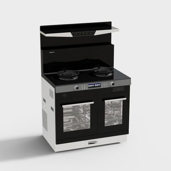 Stylish Gas Stove 3D Model for Modern Kitchens