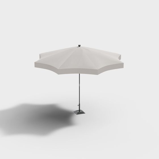 Elegant Low-Poly Umbrella 3D model