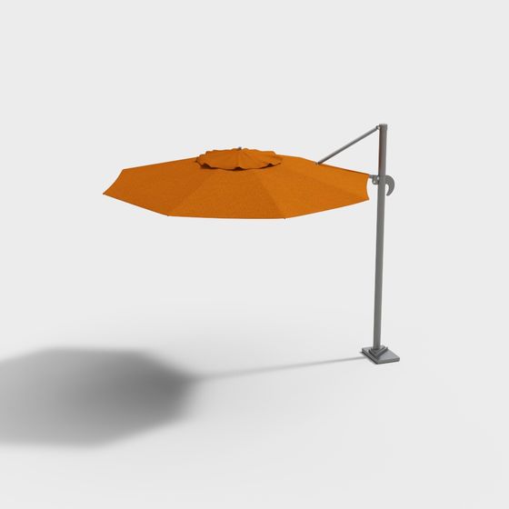 Low Poly Cantilever Umbrella 3D model