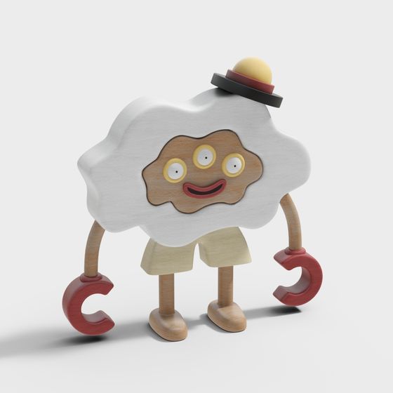 Charming Cloudy 3D Model for Creative Projects