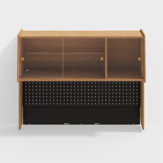 City Corner Display Cabinet 3D model