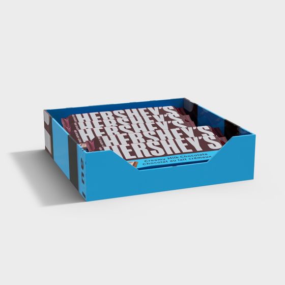 Hershey's Chocolate Bar Packaging Box 3D model