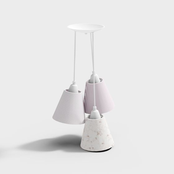 Charming Low-Poly Hanging Light 3D model
