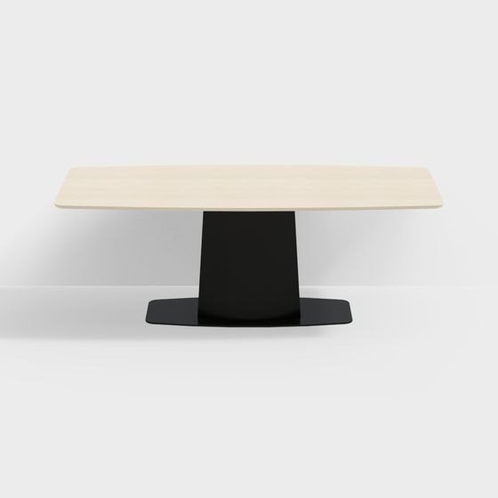 Stylish Minimalist Dining Table 3D model