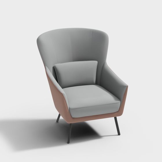 Cozy Wing Chair 3D model