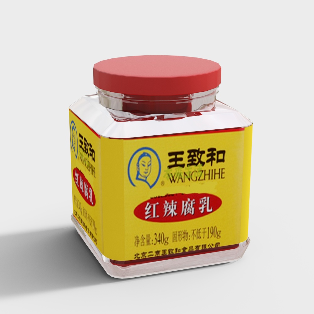 Wangzhihe Red Spicy Fermented Tofu 3D model