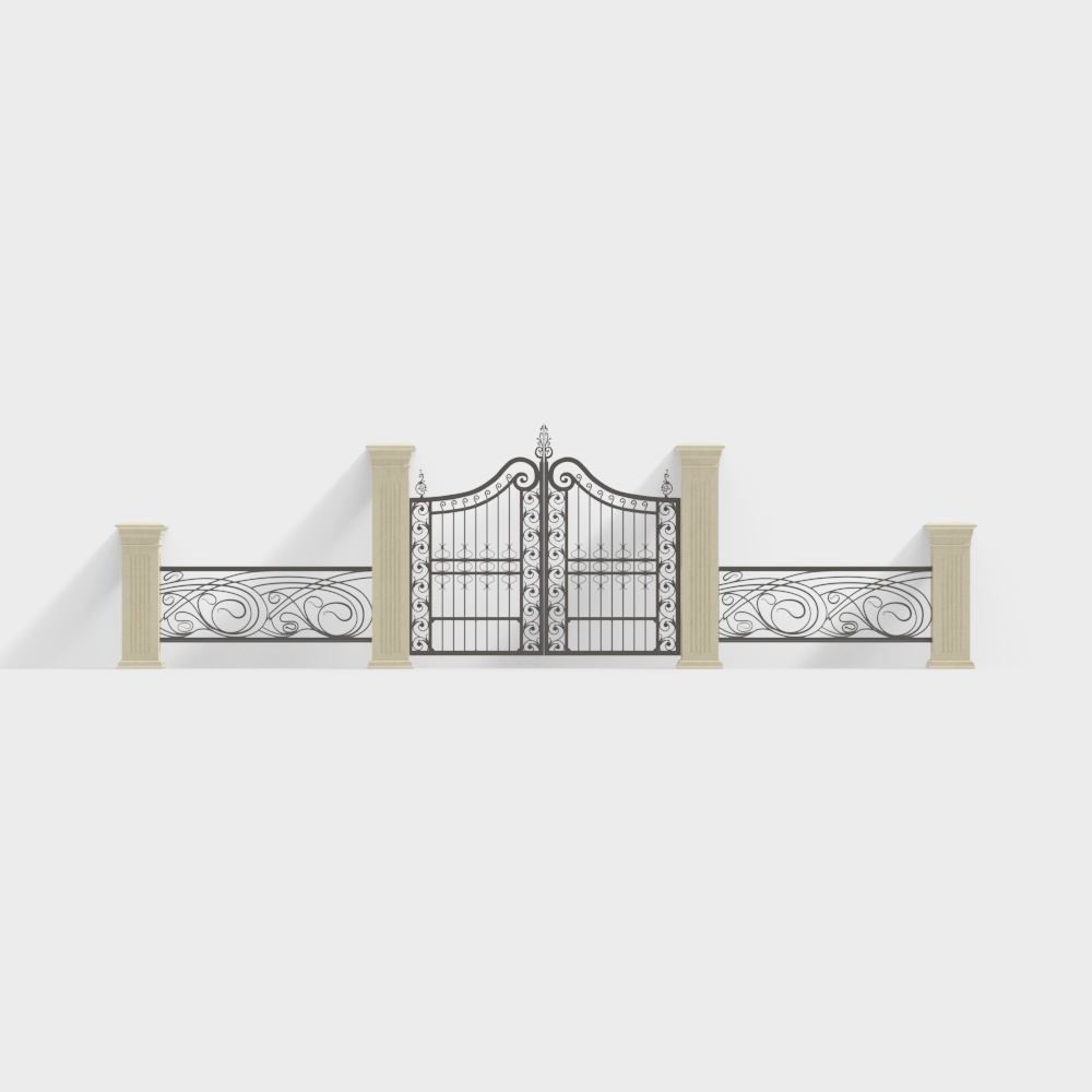 Wrought iron gate