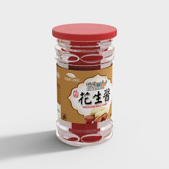 Oriental Style Peanut Butter 3D Model