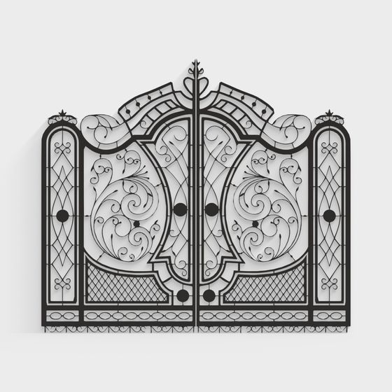 Gothic Gate 3D model