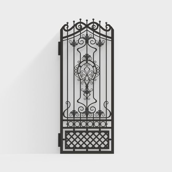Elegant Iron Gate 3D Model for Modern Applications