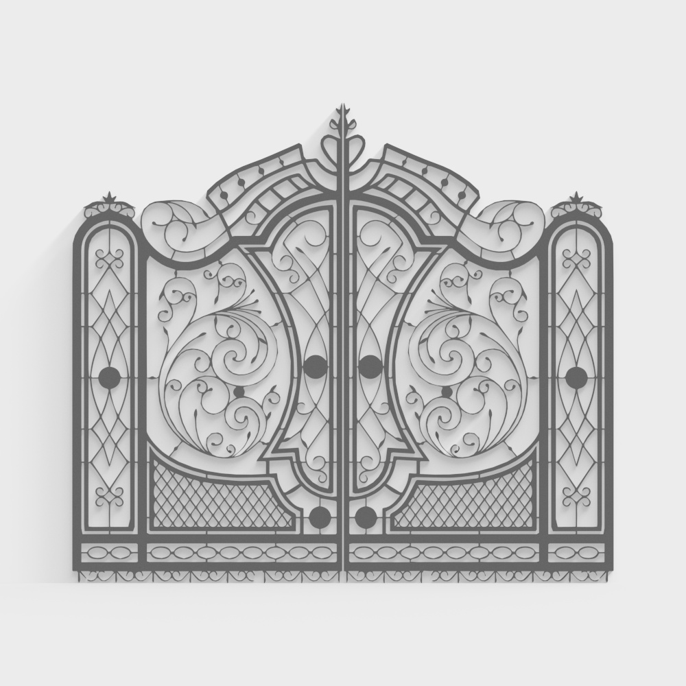Gothic Gate 3D model