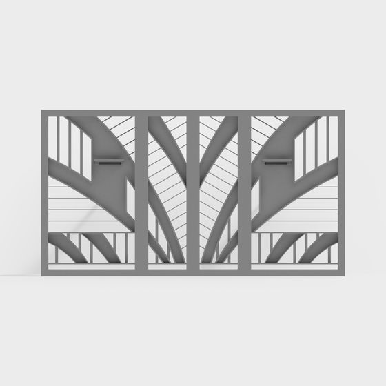 Elegant Geometric Low-Polygon 3D Model for Creative Projects