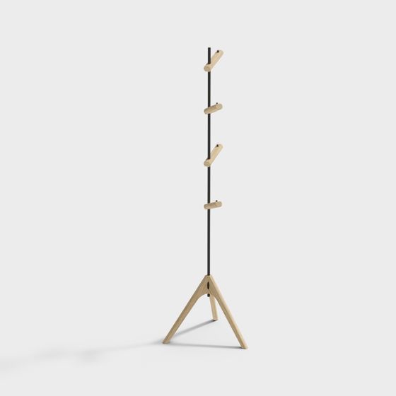 Wooden Hanger 3D model for Modern Interiors