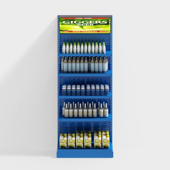 Giggers Beer Display Stand 3D model