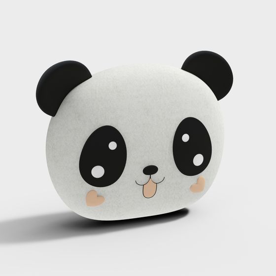 Adorable Low-Poly Panda 3D Model