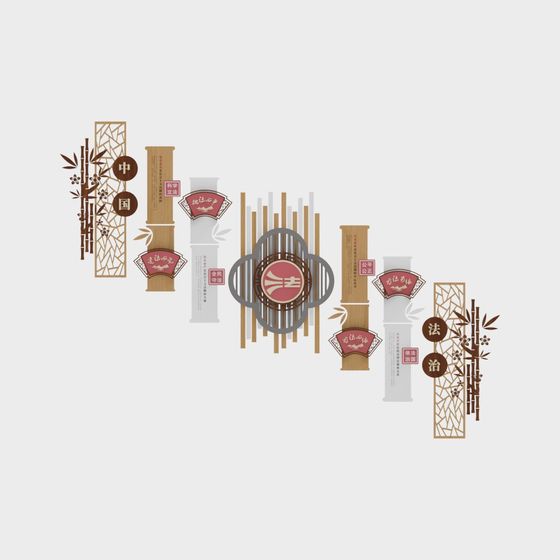 Bamboo Harmony Cultural Pillar 3D model for Creative Projects