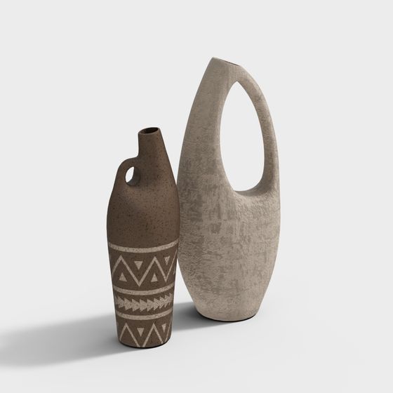 Objets décoratifs de style Wabi-sabi