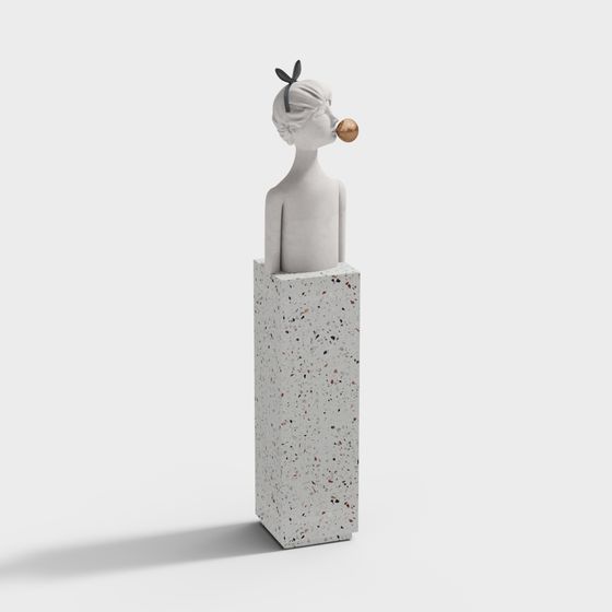Abstract Art Statue 3D model