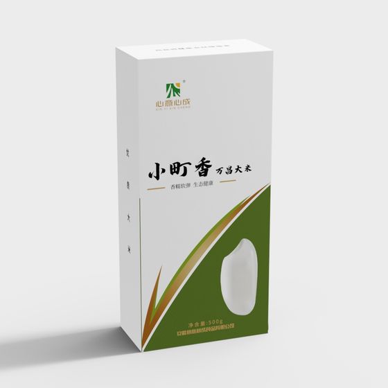 Komeito Rice Packaging Box 3D model