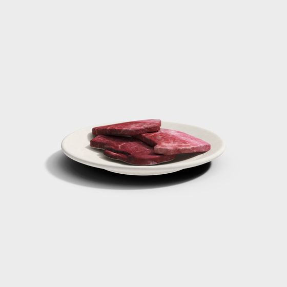 Steak Plate 3D Model