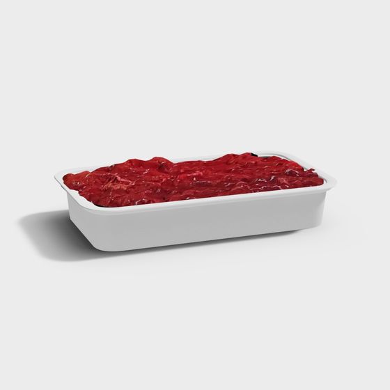 Cherry Pie in a Dish 3D model