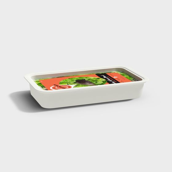 Fresh Salad Box 3D model for Modern Design