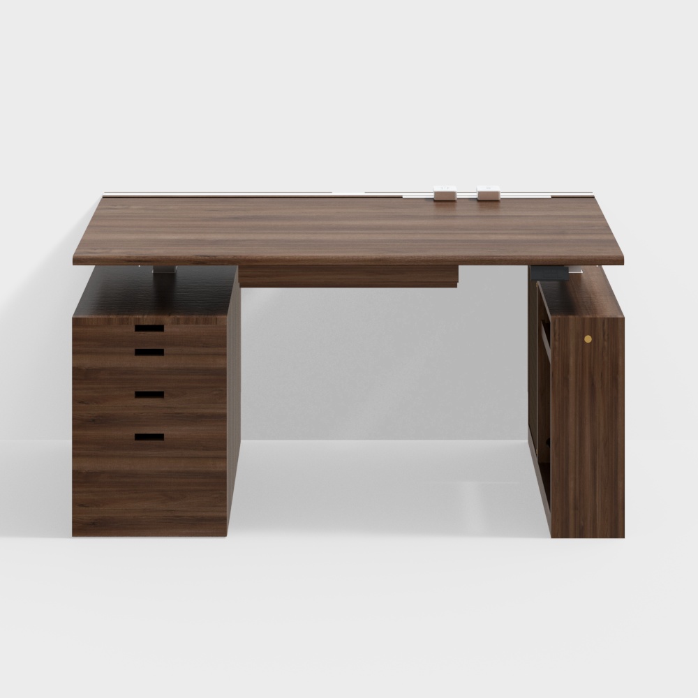 Lift table 150cm black walnut