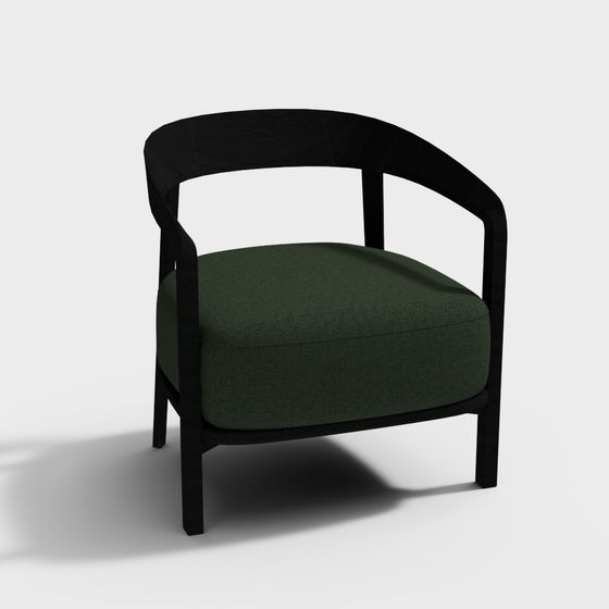 Urban Elegance 3D model - Modern Vintage Chair