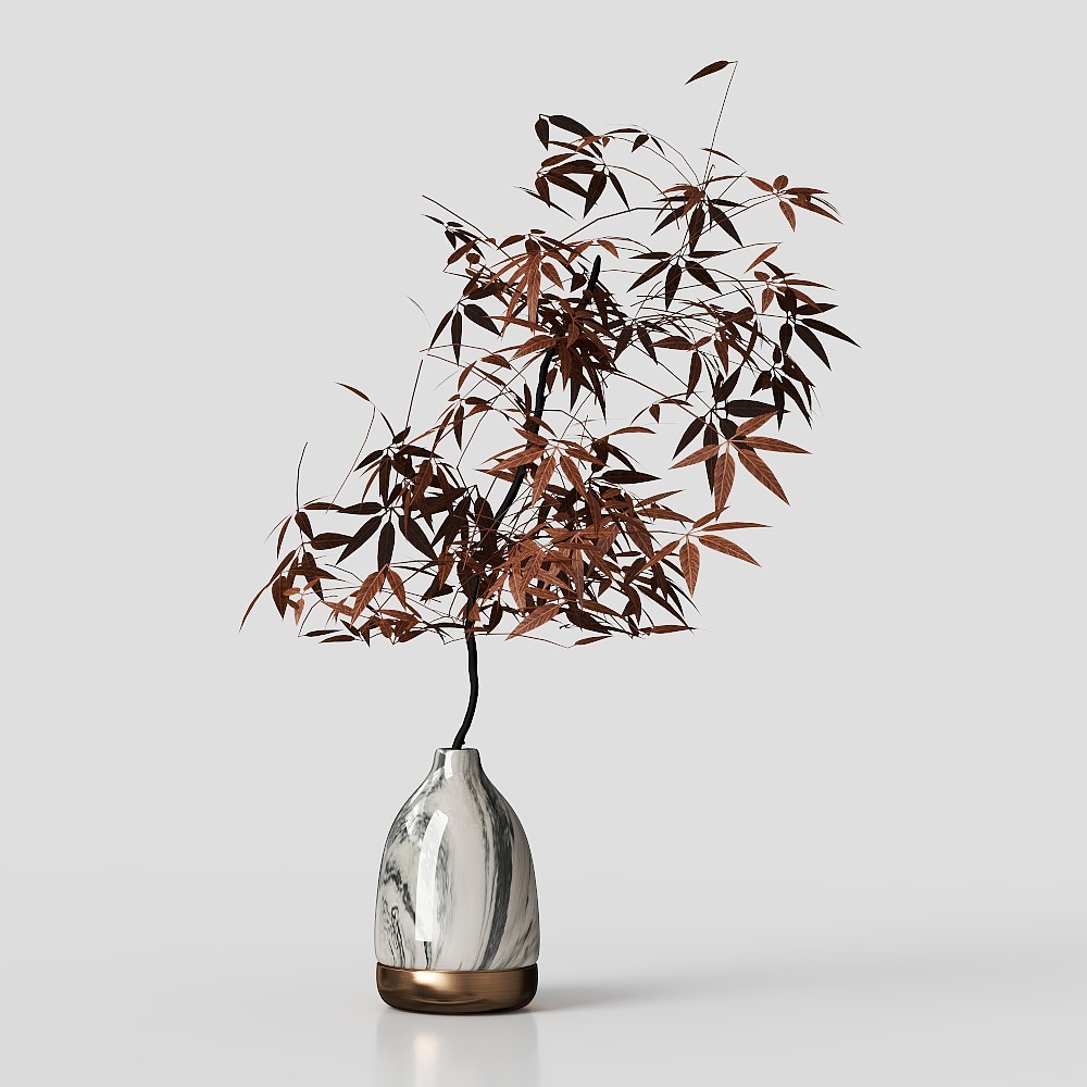 Neo-Chinesische Pflanzendekorationen