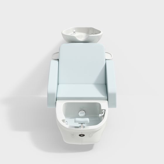 Modern Low-Poly Shampoo Chair 3D model