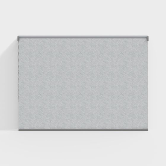 Stylish Low-Polygon Gray Louvered Window 3D model